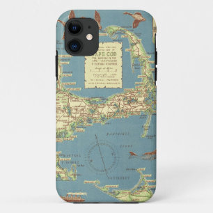  kaart van kabeljauw (1940) Case-Mate iPhone case