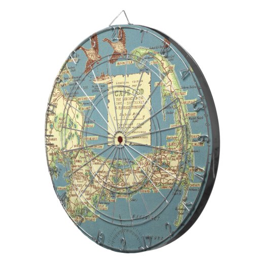 kaart van kabeljauw (1940) dartbord (Voorkant Rechts)