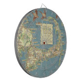 kaart van kabeljauw (1940) dartbord (Voorkant Links)