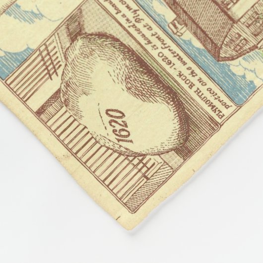  kaart van kabeljauw (1940) fleece deken (Hoek)