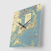  kaart van kabeljauw (1940) vierkante klok (Hoek)