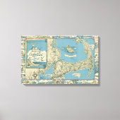  kaart van kabeljauw (1945) canvas afdruk (Voorkant)