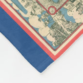  kaart van kabeljauw (1945) fleece deken (Hoek)