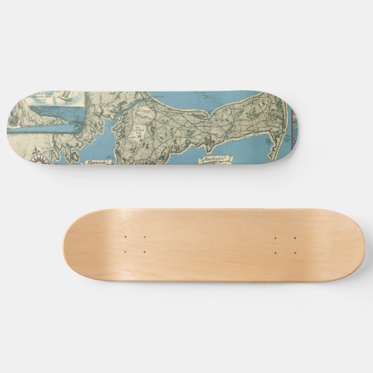 kaart van kabeljauw (1945) persoonlijk skateboard (Horizontaal)