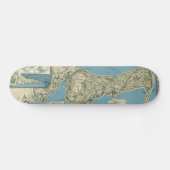  kaart van kabeljauw (1945) persoonlijk skateboard (Horizontaal)