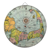 kaart van kabeljauw dartbord (Voorkant)