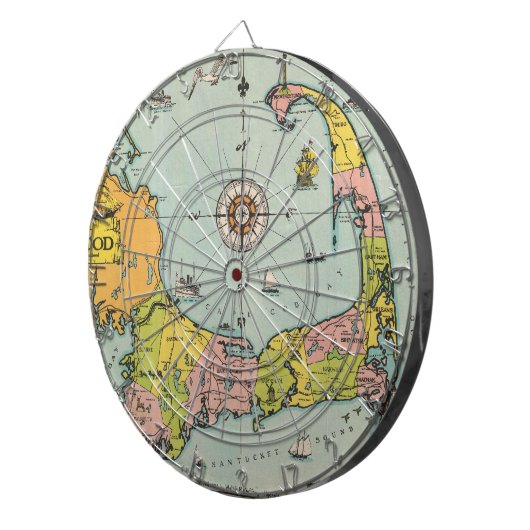 kaart van kabeljauw dartbord (Voorkant Rechts)