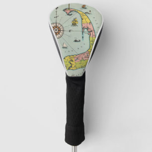 kaart van kabeljauw golfheadcover