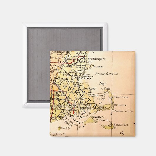  kaart van kabeljauw magneet (Voorkant / Achterkant)