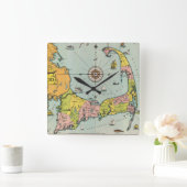 kaart van kabeljauw vierkante klok (Huis)