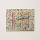 Kaart van Kalamazoo County, Michigan Legpuzzel (Horizontaal)