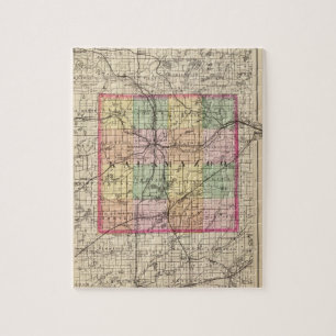 Kaart van Kalamazoo County, Michigan Legpuzzel
