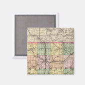 Kaart van Kalamazoo County, Michigan Magneet (Voorkant / Achterkant)