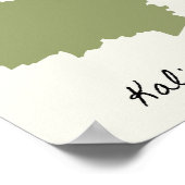 Kaart van Kalimantan Poster (Hoek)