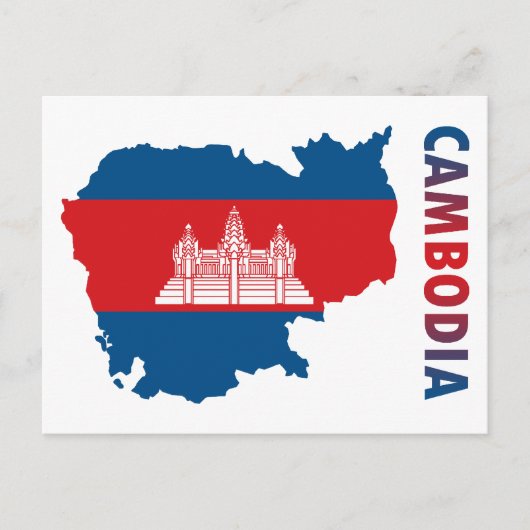 Kaart van Kambodja (Voorkant)