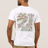 Kaart van Kane, PA Mannen T-shirt (Achterkant)