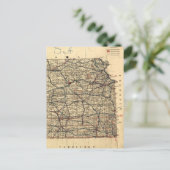  kaart van Kansas (1884) (Staand voorkant)