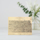  kaart van Kansas (1884) (Staand voorkant)