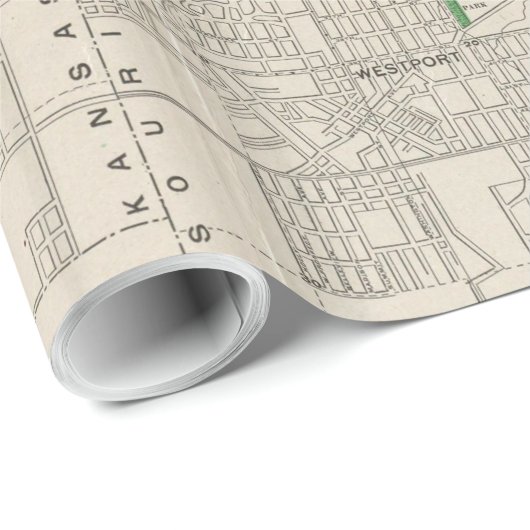  kaart van Kansas (1893) Cadeaupapier (Rol Hoek)