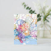 Kaart van Karachi Pakistan (Staand voorkant)