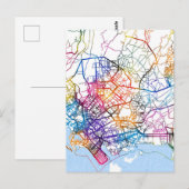 Kaart van Karachi Pakistan (Voorkant / Achterkant)