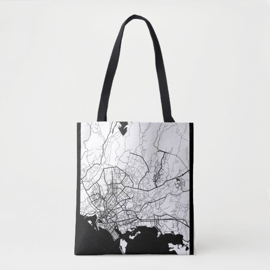 Kaart van Karachi, Pakistan Tote Bag (Voorkant)