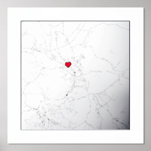 Kaart van Karlovac Kroatië Classy Modern Elegant G Folie Afdrukken