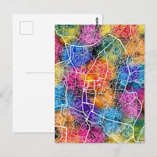 Kaart van Kathmandu Nepal (Voorkant / Achterkant)