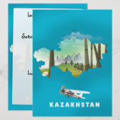 Kaart van Kazachstan (Voorkant / Achterkant)