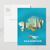 Kaart van Kazachstan (Voorkant / Achterkant)