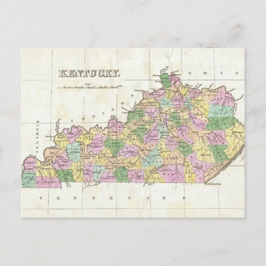  kaart van Kentucky (1827) (Voorkant)