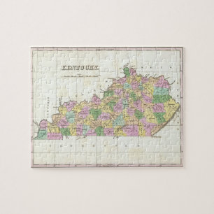 kaart van Kentucky (1827) Legpuzzel