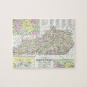  kaart van Kentucky (1850) Legpuzzel (Horizontaal)