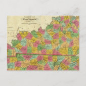 Kaart van Kentucky en Tennessee (Voorkant)