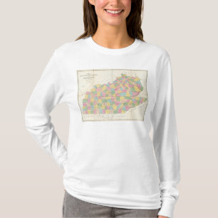 Kaart van Kentucky & Tennessee T-shirt