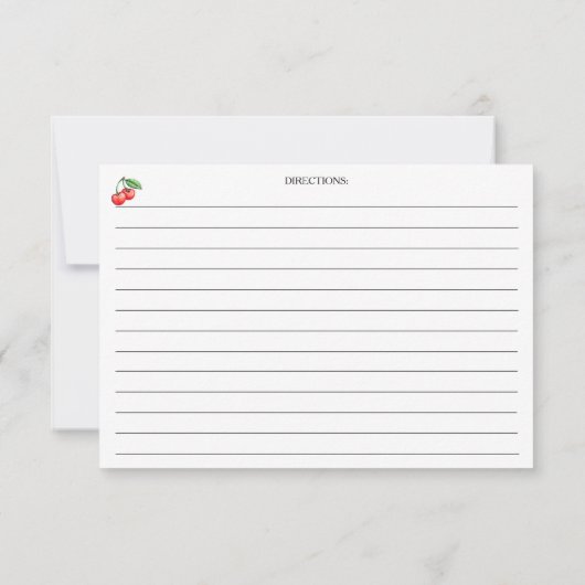 Kaart van kerry Botanical Recipe (Achterkant)