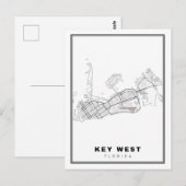 Kaart van Key West (Voorkant / Achterkant)