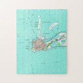  kaart van Key West Florida (1962) Legpuzzel (Verticaal)