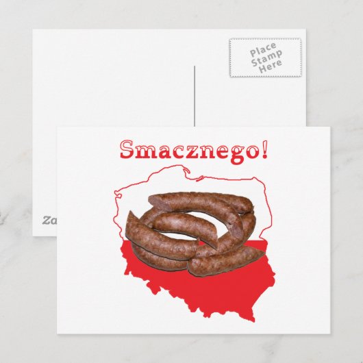 Kaart van Kielbasa Smacznego (Voorkant / Achterkant)