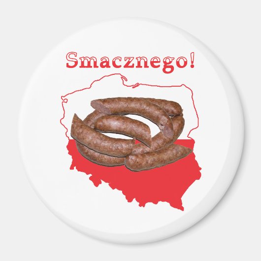 Kaart van Kielbasa Smacznego Magneet (Voorkant)