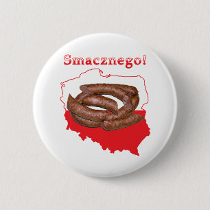 Kaart van Kielbasa Smacznego Ronde Button 5,7 Cm