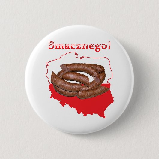 Kaart van Kielbasa Smacznego Ronde Button 5,7 Cm (Voorkant)