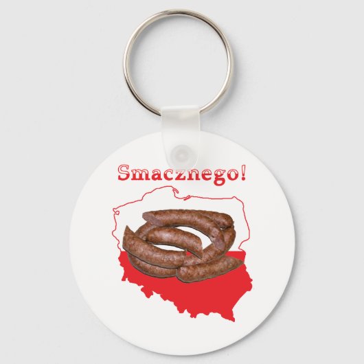Kaart van Kielbasa Smacznego Sleutelhanger (Voorkant)