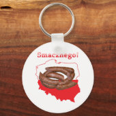 Kaart van Kielbasa Smacznego Sleutelhanger (Voorkant)