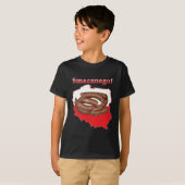 Kaart van Kielbasa Smacznego T-shirt (Voorkant volledig)