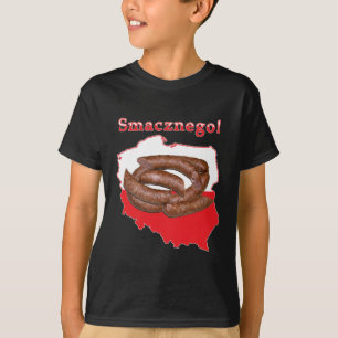 Kaart van Kielbasa Smacznego T-shirt