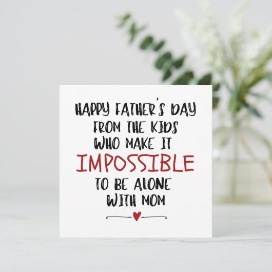 Kaart van Kinder, Grappig, Speciale DAD Kaart (Staand voorkant)