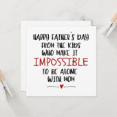 Kaart van Kinder, Grappig, Speciale DAD Kaart (Voorkant / Achterkant in situ)