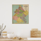  kaart van Kings County, New York Poster (Keuken)