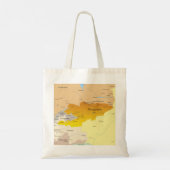 Kaart van Kirgizië en Centraal-Azië Tote Bag (Achterkant)